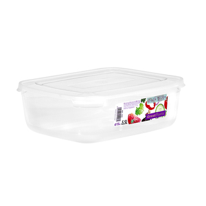 Contenitore per alimenti in plastica Danube con coperchio rettangolare 5,5L - Product Image 1