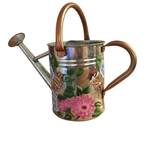 กระป๋องโลหะมีคุณภาพดีที่สุดสำหรับสวนบ้านด้ามยาวรางน้ำทองเสร็จโลหะสามารถออกแบบมือทาสีรดน้ำ - Product Image 6