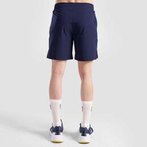 Shorts de jogging sportifs Micro Fit en bleu marine 100% polyester et coton Tailles XXS et XS avec fermeture éclair et logos brodés - Product Image 2
