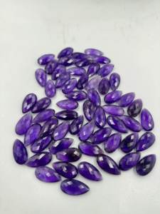 พลอยอเมทิสต์ธรรมชาติทรงหลวมตัดกับลูกแพร์พลอยสีม่วง - Product Image 3