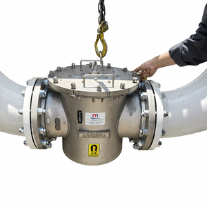 เครื่องแยกแม่เหล็กสำหรับท่อส่งของเหลว Magneteksan N35 |   ตัวกรองแม่เหล็กแรงสูงสำหรับกำจัดเหล็ก - Product Image 2