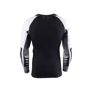 Fitness Wear Breathable Quick Dry Eco-Friendly Spandex/Polyester Full Sleeve Light Weight Men <b>Compression</b> <b>Shirts</b> Hot Sale - Product Image 2
