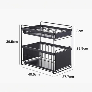 Estante de vidrio para especias versátil Una solución de almacenamiento elegante para su cocina Estante de vidrio para especias multiusos compacto - Product Image 4