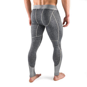Leggings de Compresión Personalizables para Hombre, Color Sólido, Secado Rápido, Transpirables, Spandex/Poliéster, Cintura Elástica Alta, Largo Completo - Product Image 2