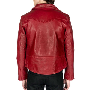 Blouson en cuir personnalisé en finition daim, logo personnalisé sur le devant, coupe-vent, écologique, service OEM pour un look audacieux et intemporel - Product Image 5