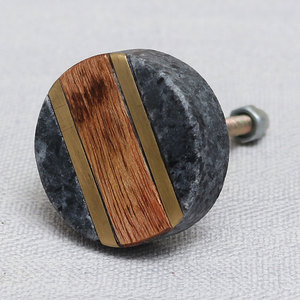 Poignées en marbre et bois Craft Valley Modèle AK-1510 pour tiroirs, surface polie lisse, design moderne pour résidences haut de gamme - Product Image 5