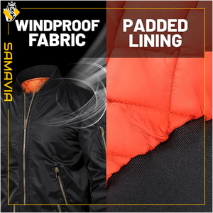 เสื้อแจ็คเก็ตบอมเบอร์ผ้าแคนวาสระบายอากาศสำหรับผู้ชายแฟชั่นทันสมัย ผลิตตามสั่ง ผสมขนสัตว์และโพลีเอสเตอร์ สำหรับฤดูหนาว กันลม ขายส่ง - Product Image 2