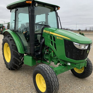 <b>Used</b> Johnn Deere 5075E 2WD Wheel Tractor 75HP Gear Drive Farm Agricultural Tractor Enclosed Cab - Product Image 1