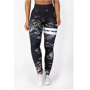 Réorganisez votre look de fitness avec des leggings pour femmes dotés d'un tissu de compression résistant aux squats et d'un tissu évacuant l'humidité pour la salle de sport - Product Image 3