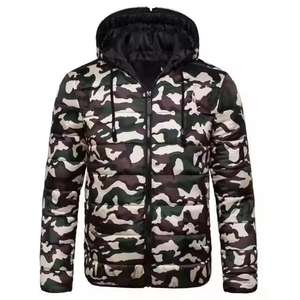 Camo cremallera completa hombres Puffer chaquetas al aire libre hombres invierno acolchado Puffer chaquetas alta calidad nuevo diseño hombres moda Puffer - Product Image 1
