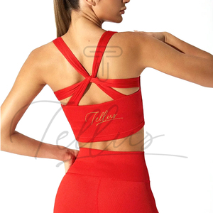 เสื้อกล้ามออกกำลังกายผู้หญิงแบบสั่งทำขายส่ง แบรนด์ส่วนตัว ผ้าแคนวาสระบายอากาศ แห้งเร็ว เป็นมิตรกับสิ่งแวดล้อม สำหรับการออกกำลังกาย - Product Image 3