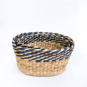 Panier de rangement rectangulaire en jacinthe d'eau pour bijoux et bibelots - Product Image 6