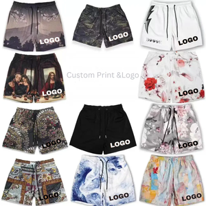 Short coloré personnalisé short de course pour homme en polyester à impression sublimée séchage rapide respirant pour entraînement de gymnastique avec logo - Product Image 3