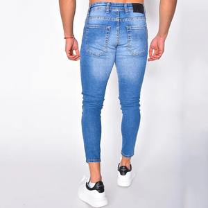 Jeans de Hombre de Corte Regular, Lavado Oscuro, al por Mayor, Clásicos, Profesionales, de Mezclilla Índigo - Product Image 4