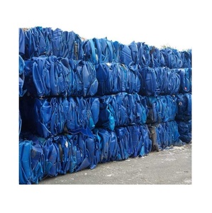 เม็ดพลาสติก HDPE รีไซเคิลคุณภาพดี ราคาโรงงาน  เศษพลาสติก HDPE สีน้ำเงินจากถัง  เศษพลาสติก HDPE แบบมัดก้อน - Product Image 2