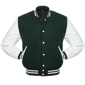 Logo personnalisé veste universitaire d'hiver de baseball vierge de gros pour les hommes coupe-vent imperméable - Product Image 2