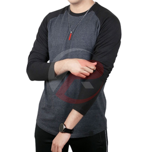 Nouvelle arrivée Chemise en coton à manches longues imprimée pour hommes Séchage rapide et respirant en coton polyester avec motif solide - Product Image 3