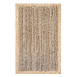 Make a Statement with Boho Chic Jute Area Rugs: Handcrafted, Eco-Friendly Comfort Embroidered Carpet & Rugs For Sale
