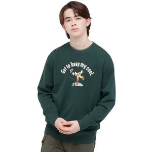 Sweat-shirts à capuche personnalisés pour hommes en coton 100 %, respirants, grande taille, avec impression en relief, vente en gros - Product Image 2