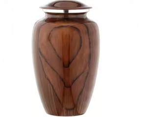 Urnas funerarias de metal de aluminio de buena calidad para la cremación Venta al por mayor Urnas de cenizas clásicas para humanos - Product Image 1