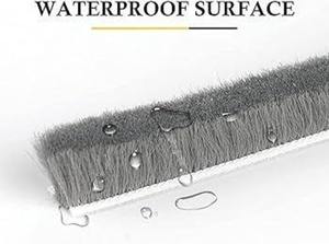 Installation Ready Straight Non Siliconised Wool Pile Weather Strip <b>Brush</b> 8.4MM X 9.0MM 4P <b>Door</b> Window - Product Image 3