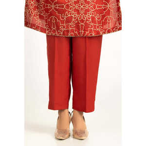 Camisa y Pantalón de Satén Bordado con Hilo de Viscosa IPST-55249 - Product Image 6