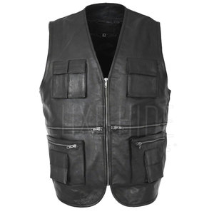 Respirant hiver chaud hommes gilet en cuir tenue décontracté prix raisonnable hommes gilet en cuir - Product Image 5
