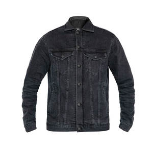 Chaqueta vaquera de algodón 100% de alta calidad para hombre, diseño único con logotipo frontal, ropa de calle más vendida para invierno, precio al por mayor - Product Image 1