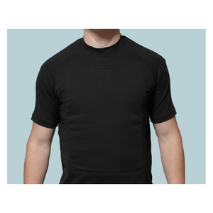 T-shirt résistant aux coupures et aux perforations, protection du torse en feutre PE, niveau de protection contre les lames EN 388, niveau 3, noir et blanc - Product Image 1