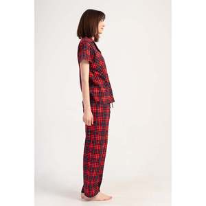 ชุดนอนผ้าฝ้ายคอวี แขนยาว กระดุมหน้า พร้อมกระเป๋า รุ่น NARCICEK - NARCICEK - Product Image 4
