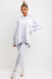 Streetwear Custom Cotton Polyester Streetwear <b>White</b> Color <b>Oversized</b> Classic Hooded <b>Hoodie</b> & Sweatshirts for Women's - Product Image 4
