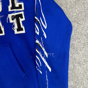 Sweat à capuche à fermeture éclair imprimé numérique avec logo personnalisé 100% sweat à capuche unisexe respirant écologique en molleton de coton - Product Image 4