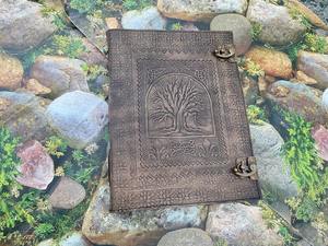 Fait à la main Extra Large Arbre Noir Vie En Cuir Journal Spirale Relié Grimoire Livre pour Écrire Élégant Cahier En Cuir - Product Image 2