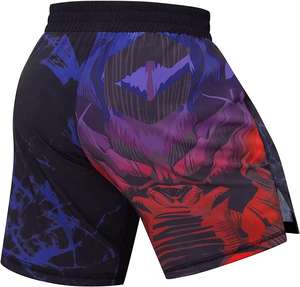 Gran oferta de pantalones cortos deportivos informales para hombre, 100% de poliéster, cintura media, ajuste holgado, patrón sólido, cierre de cintura elástica, servicio OEM disponible - Product Image 2