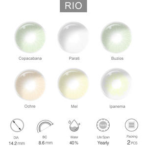 무료 배송 신선한 눈 렌즈 색상 자연 콘택트 렌즈 RIO 도매 렌즈 눈을위한 맞춤형 부드러운 연간 컬러 연락처 - Product Image 5