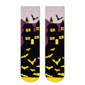 Chaussettes à motif de dessin animé amusant, design original et coloré, mélange de coton, unisexe, chaussettes décontractées, vente en gros, OEM personnalisé - Product Image 2