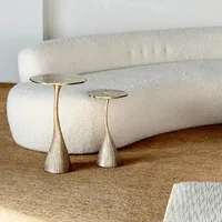 Mesa auxiliar de aluminio Premium con diseño moderno para sala de estar y patio del fabricante y proveedor indio