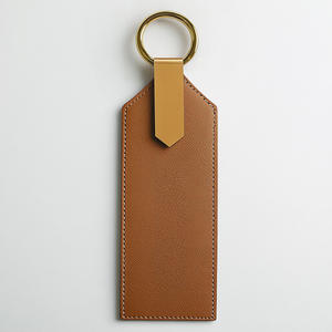 LLavero de cuero con logotipo en blanco personalizado al por mayor, regalos para negocios, promoción de Marca - Product Image 1