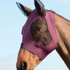 Vente en gros de couvre-têtes respirants anti-moustiques pour cheval-COUVERTURE de fournitures équestres pour une équitation confortable - Product Image 5