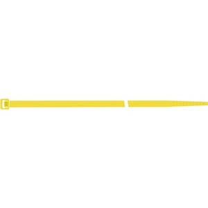 Bridas para Cables SAPISELCO, 280 mm de Longitud, 4.5 mm de Ancho, Poliamida 6.6 Amarilla, 100 Unidades/Bolsa, Accesorios para Gestión de Cables - Product Image 1