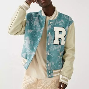 TOP QUALITÉ Hommes Couleur Dorée Unique et Élégant Collège Versity Veste Top Qualité Pakistan Fait Collège Baseball Veste - Product Image 4