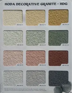 Revestimento líquido Architectural Home Decor Aplicação Luz Amarelo Cor Superfície De Construção Granito Pintura De Pedra