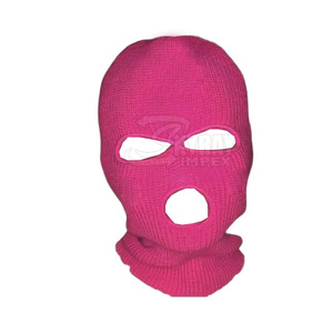 100% poliéster liso pasamontañas sombrero cómodo cubierta de cara completa OEM logotipo personalizado invierno esquí cara cubierta - Product Image 1