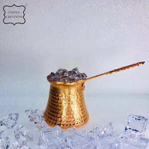 หม้อกาแฟเตอร์ตุรกีตกแต่งโต๊ะทำจากโลหะสำหรับร้านกาแฟโรงแรมและมุม - Product Image 3