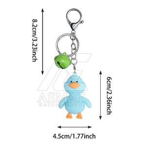 Llavero de PVC blando de moda, soporte para llaves, decoración para bolso, regalo, colgante duradero 2026 - Product Image 5