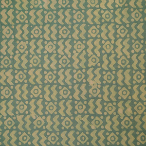 Light Green Color Hand Block Print Fabric for Women's Garments and Dress Deals in Wholesale Famous in Africa - Product Image 1