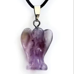 Pendentif Anges en Agate Améthyste Pierre Précieuse Pendentifs Naturels Faits à la Main Pendentifs Anges en Cristal Vente en Gros De Cristaux Amayra Exportations - Product Image 1
