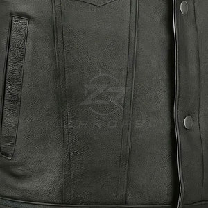 Premium Real <b>Leather</b> <b>Vest</b> Men Soft Touch Durable Material Motorcycle Biker Look Fashion <b>Vest</b> For Wear And Bulk Supply - Product Image 6