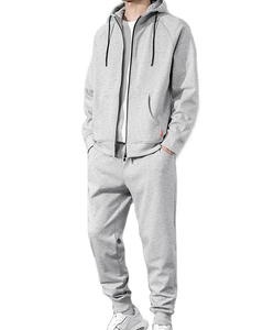 Conjuntos de chándal para hombre de invierno transpirables personalizados al por mayor talla grande sólido 100% algodón ligero Jogging 2024 precio barato hombres - Product Image 1