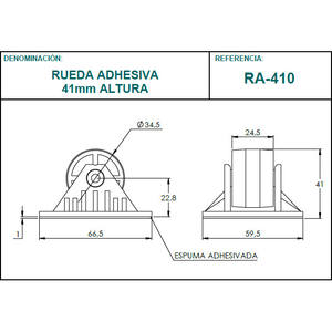 ล้อ RA-410พร้อมโฟมกาวสำหรับกล่องบรรจุภัณฑ์และการพิมพ์สินค้า - Product Image 4